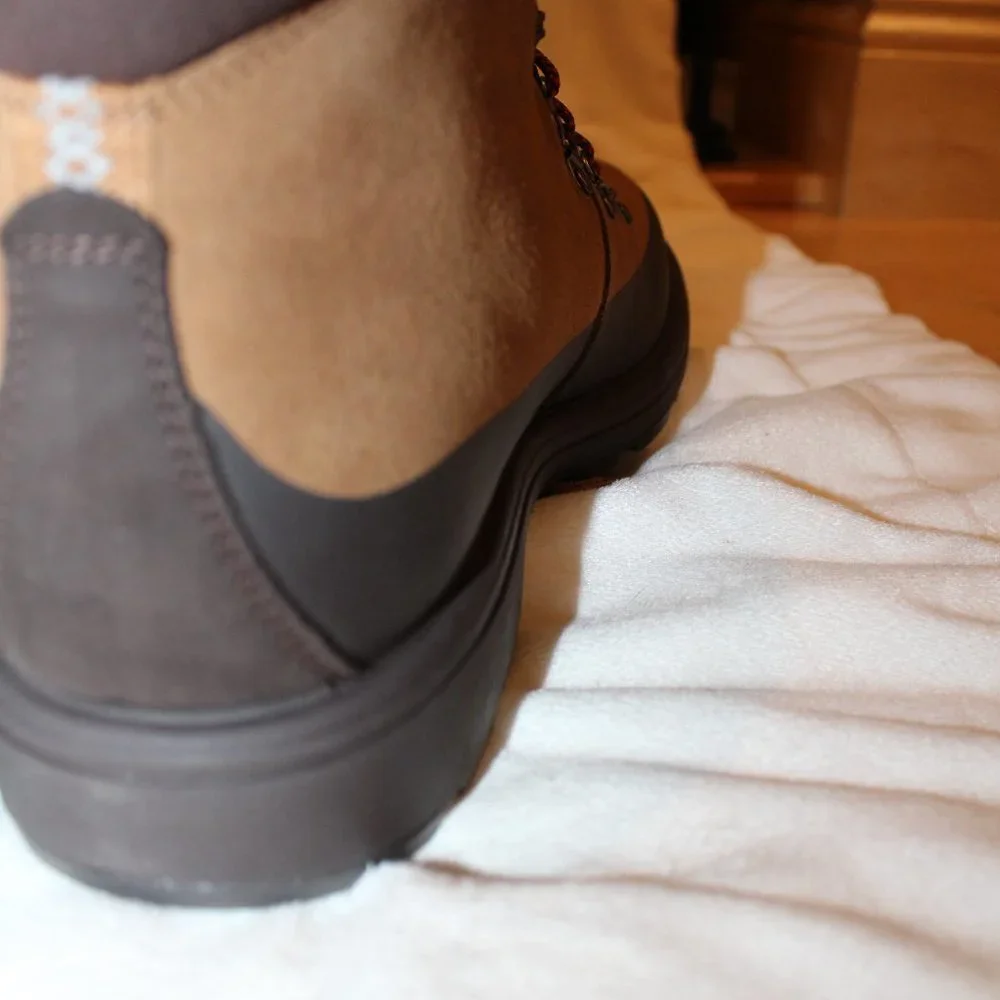 NIB UGG MEN'S BILTMORE WATERPROOF SUEDE HIKER WINTER‎ SNOW BOOTS CHESTNUT